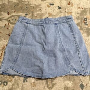 Denim mini skirt